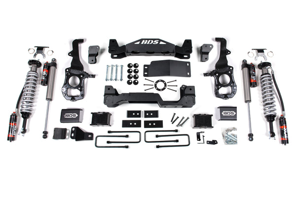 BDS 6 Inch Lift Kit 2.5 Performance Elite Coil-over, Fits Ford F150 21-25 4WD 1585FPE