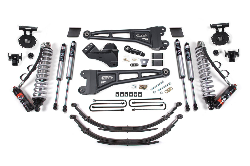 BDS BDS1592FPE 6 Inch Lift Kit w/ Radius Arm -FOX 2.5 Performance Elite Coil-Over Conversion Ford F250/F350 Super Duty (11-16) 4WD Diesel