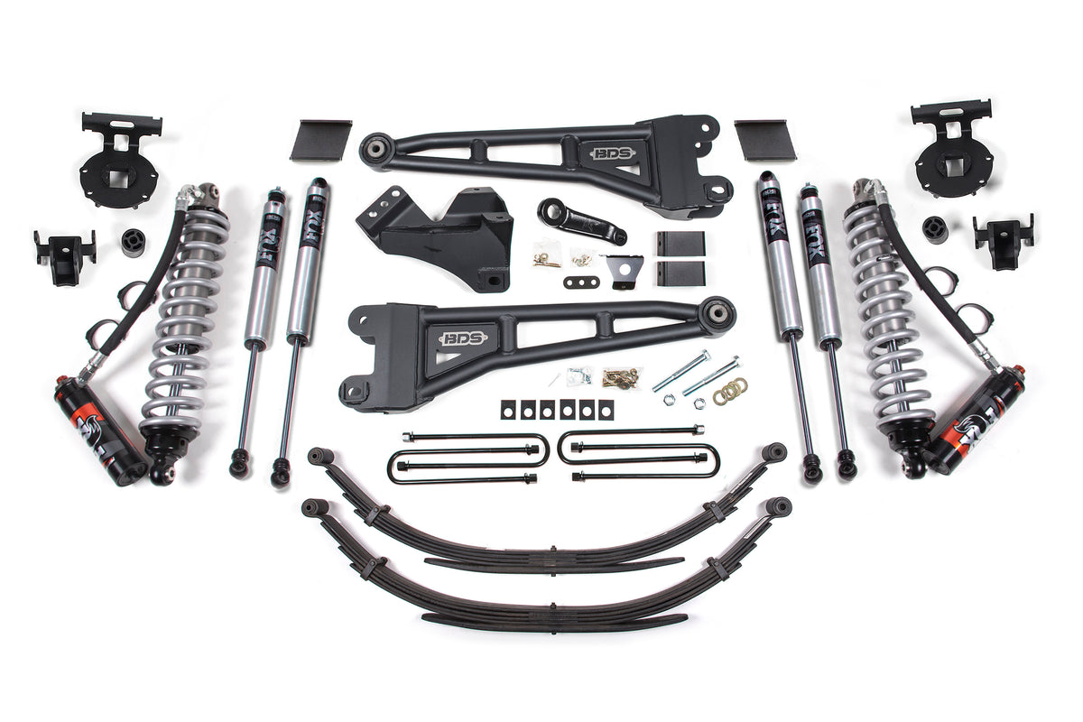BDS 6 Inch Lift Kit W/ Radius Arm 2.5 Performance Elite Coil-over Conversion, Fits Ford F250/F350 Super Duty 11-16 4WD Diesel 1592FPE