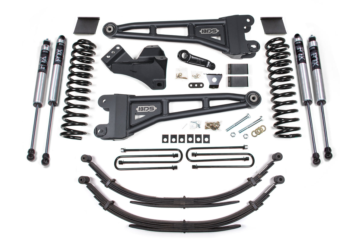 BDS 6 Inch Lift Kit W/ Radius Arm, Fits Ford F250/F350 Super Duty 11-16 4WD Gas 1594FS