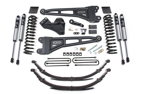 BDS 6 Inch Lift Kit W/ Radius Arm, Fits Ford F250/F350 Super Duty 11-16 4WD Gas 1594FS