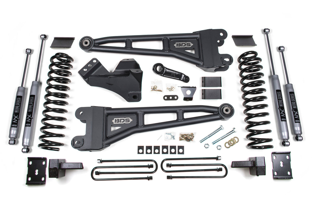 BDS 4 Inch Lift Kit w/ Radius Arm Fits Ford F250/F350 Super Duty (11-16) 4WD Diesel