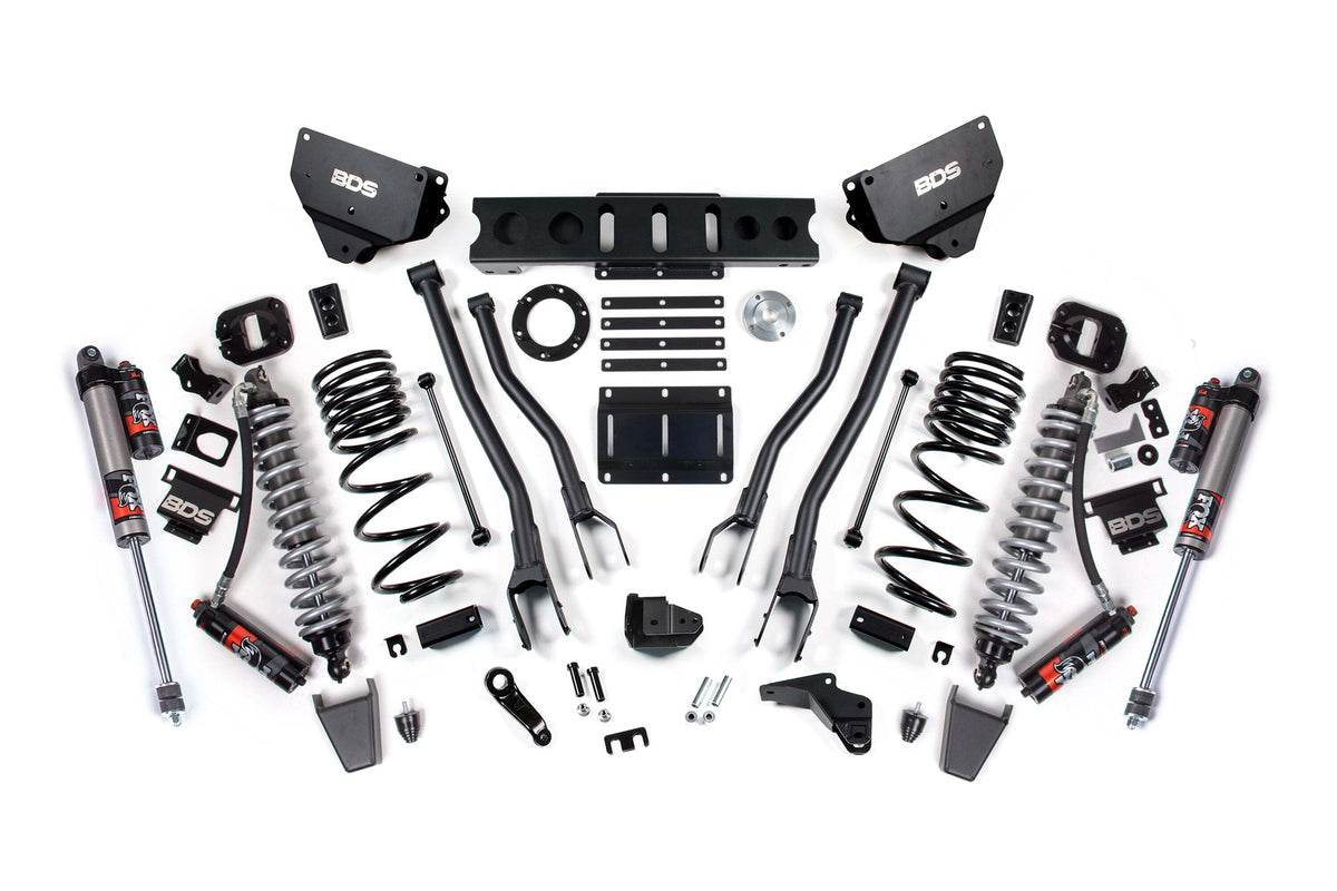 BDS 4 Inch Lift Kit W/ 4-Link FOX 2.5 Coil-over Conversion - Performance Elite Fits RAM 2500 14-18 4WD Diesel 1602PES
