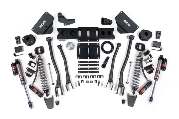 BDS 6 Inch Lift Kit W/ 4-Link Fox 2.5 Coil-over Conversion - Performance Elite RAM 2500 14-18 4WD Diesel 1604PES