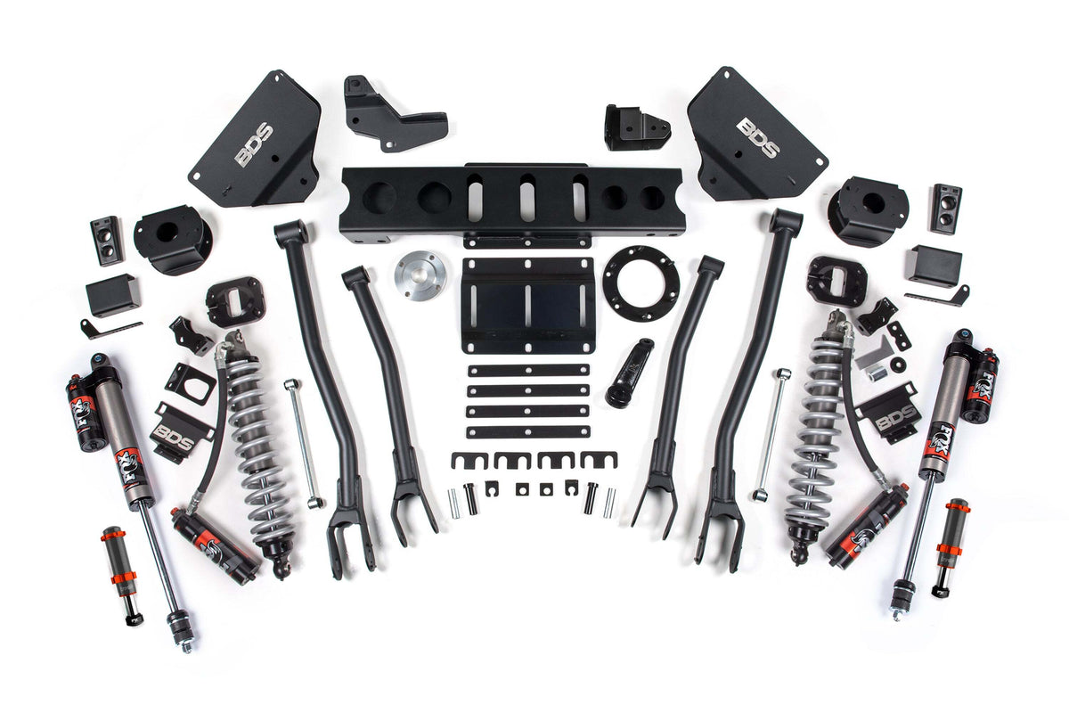 BDS 6 Inch Lift Kit W/ 4-Link FOX 2.5 Coil-over Conversion - Performance Elite Fits RAM 2500 14-18 4WD Diesel 1604PESB
