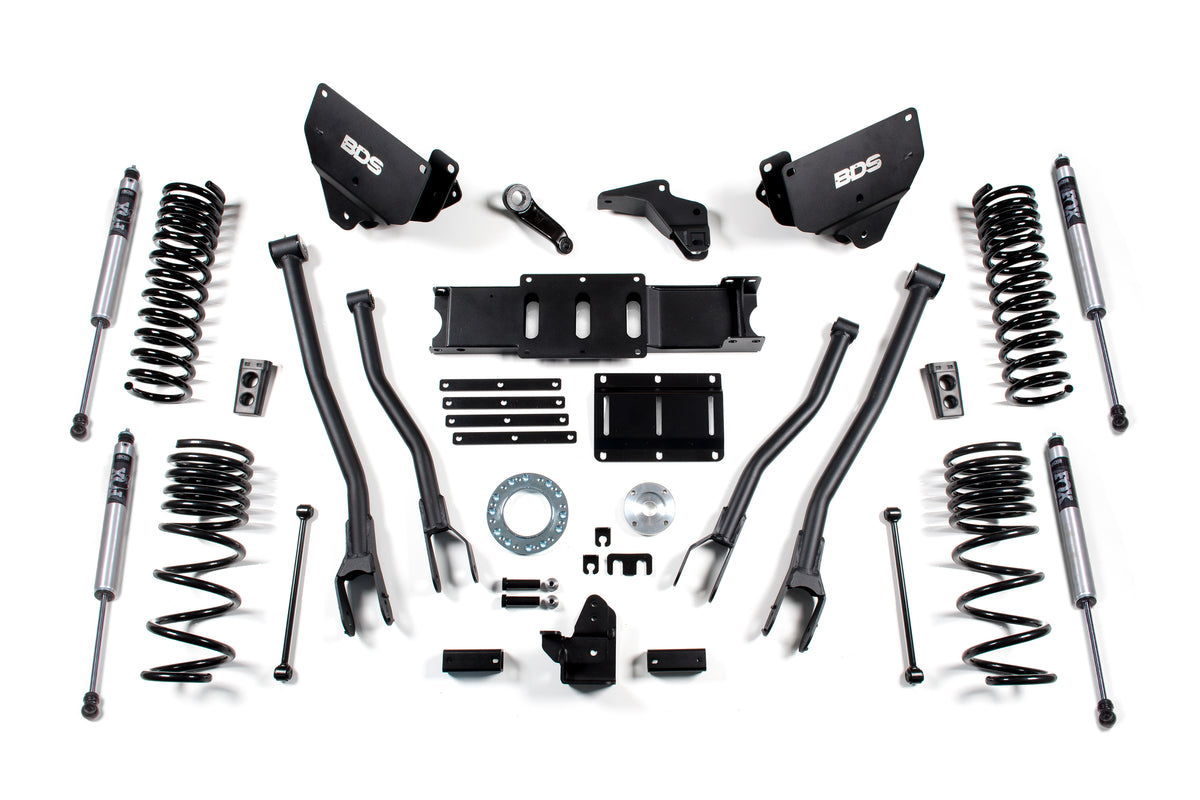 BDS 6 Inch Lift Kit W/ 4-Link Fits RAM 2500 14-18 4WD Diesel 1604FS