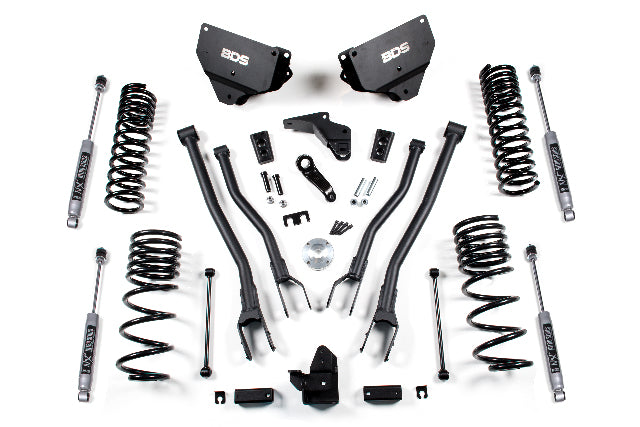 BDS 4 Inch Lift Kit W/ 4-Link Fits RAM 2500 14-18 4WD Gas 1611H