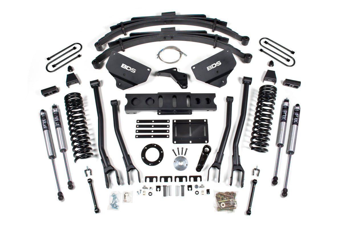 BDS 8 Inch Lift Kit W/ 4-Link Fits RAM 3500 13-18 4WD Diesel 1614FS