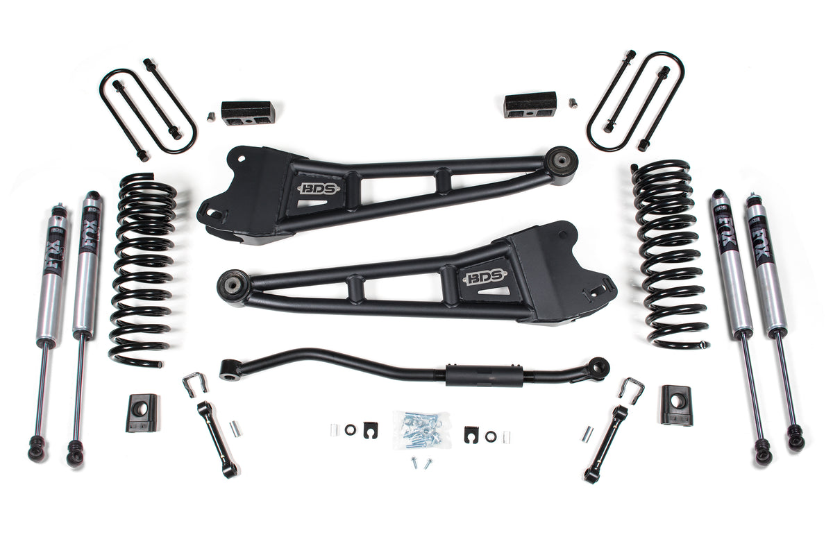 BDS 3 Inch Lift Kit W/ Radius Arm Fits RAM 3500 13-18 4WD Diesel 1622FS