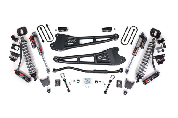 BDS 3 Inch Lift Kit W/ Radius Arm Fox 2.5 Coil-over Conversion - Performance Elite RAM 3500 13-18 4WD Diesel 1622PES