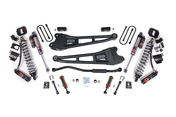 BDS 3 Inch Lift Kit W/ Radius Arm Fox 2.5 Coil-over Conversion - Performance Elite RAM 3500 13-18 4WD Diesel 1622PESB