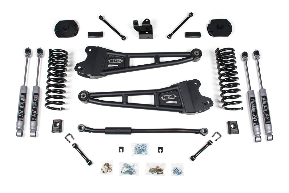 BDS 3 Inch Lift Kit W/ Radius Arm Fits RAM 2500 14-18 4WD Diesel 1624FS