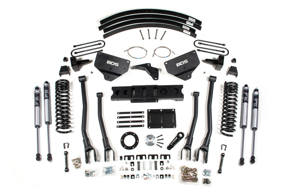 BDS 8 Inch Lift Kit W/ 4-Link RAM 3500 13-18 4WD Diesel 1625FS
