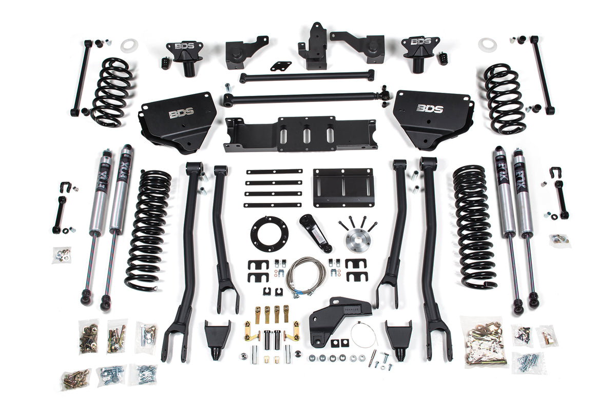 BDS 8 Inch Lift Kit W/ 4-Link Fits RAM 2500 14-18 4WD Diesel 1626FS