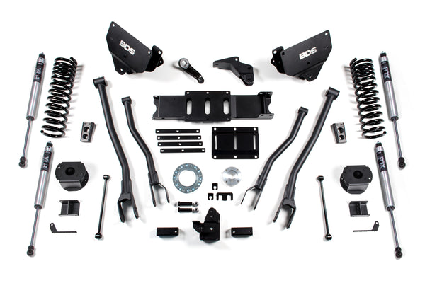 BDS 6 Inch Lift Kit W/ 4-Link RAM 2500 W/ Rear Air Ride 14-18 4WD Diesel 1628FS