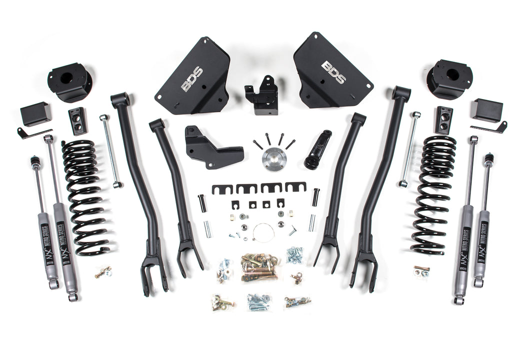 BDS BDS1632H 4 Inch Lift Kit w/ 4-Link Ram 2500 w/ Rear Air Ride (14-18) 4WD Diesel