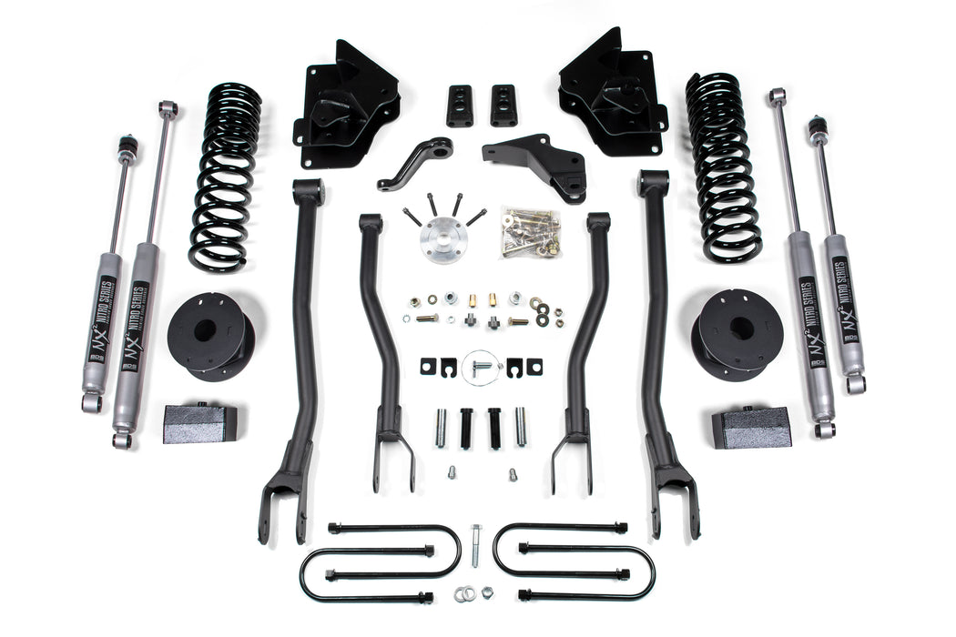 BDS BDS1646H 4 Inch Lift Kit w/ 4-Link Ram 3500 w/ Rear Air Ride (13-18) 4WD Gas