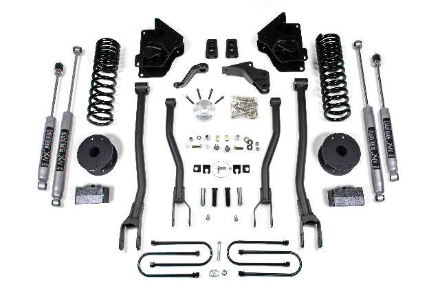 BDS 4 Inch Lift Kit w/ 4-Link Ram 3500 w/ Rear Air Ride (13-18) 4WD Gas