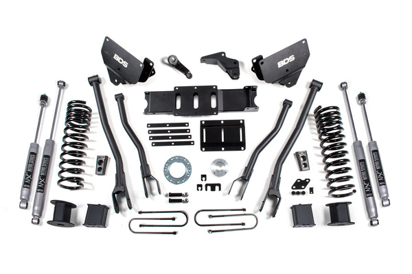 BDS 6 Inch Lift Kit W/ 4-Link RAM 3500 W/ Rear Air Ride 13-18 4WD Diesel 1648FS
