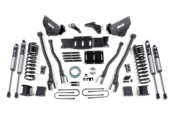 BDS 5.5 Inch Lift Kit W/ 4-Link RAM 3500 W/ Rear Air Ride 13-18 4WD Gas 1652FS