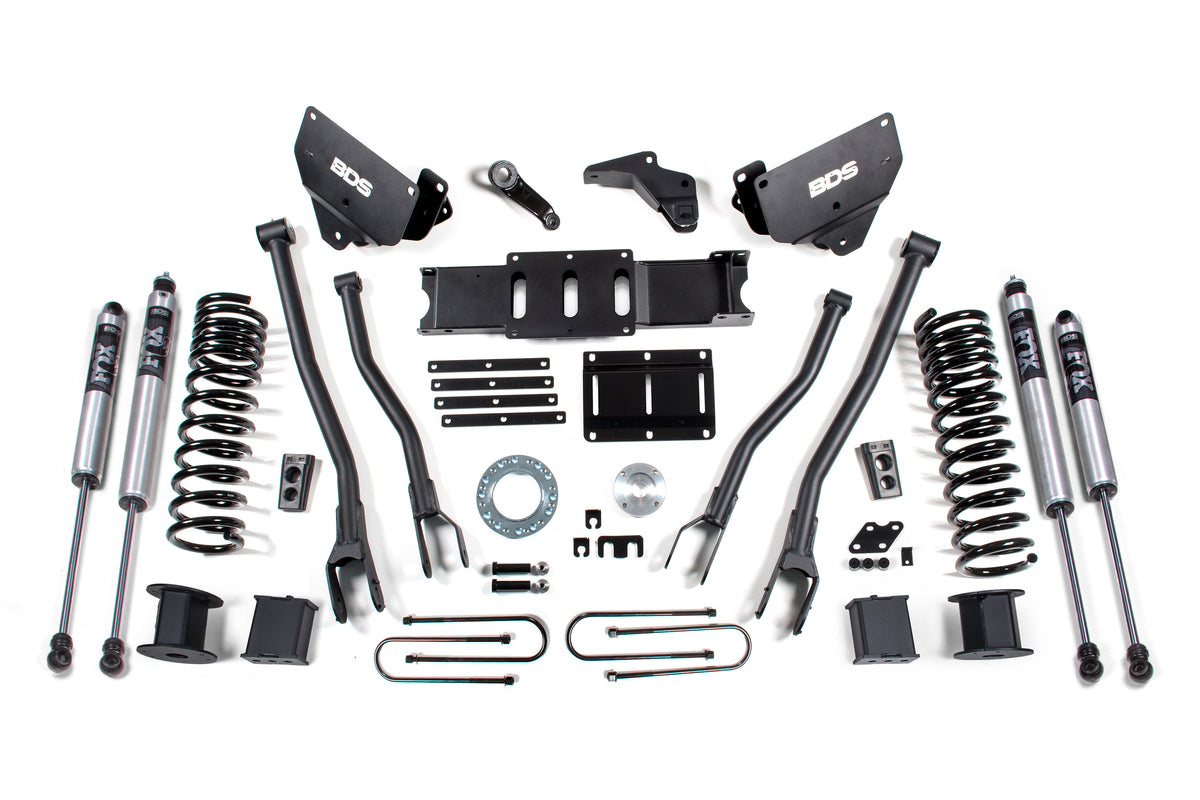 BDS 6 Inch Lift Kit W/ 4-Link Fits RAM 3500 W/ Rear Air Ride 13-18 4WD Diesel 1650FS
