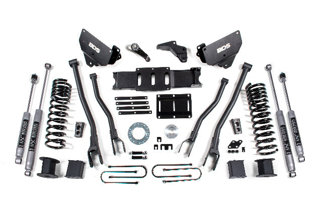 BDS 5.5 Inch Lift Kit w/ 4-Link Ram 3500 w/ Rear Air Ride (13-18) 4WD Gas