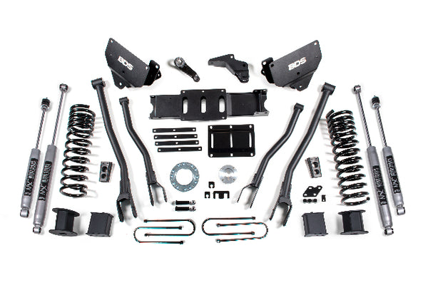 BDS 6 Inch Lift Kit W/ 4-Link RAM 3500 W/ Rear Air Ride 13-18 4WD Diesel 1648H