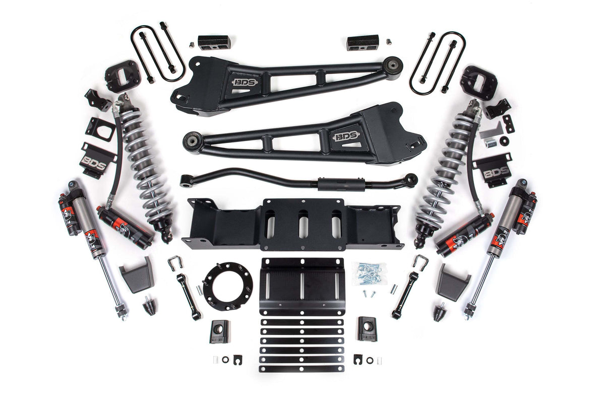 BDS 3 Inch Lift Kit W/ Radius Arm FOX 2.5 Coil-over Conversion - Performance Elite Fits RAM 3500 19-24 4WD Diesel 1654PES