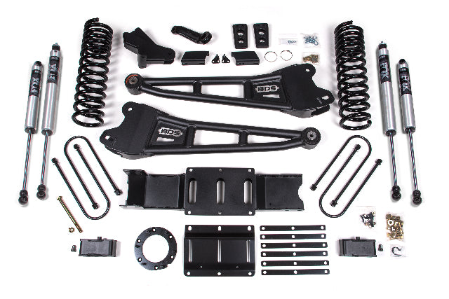 BDS 4 Inch Lift Kit W/ Radius Arm 3 Inch Rear Block Fits RAM 3500 19-24 4WD Diesel 1657FS