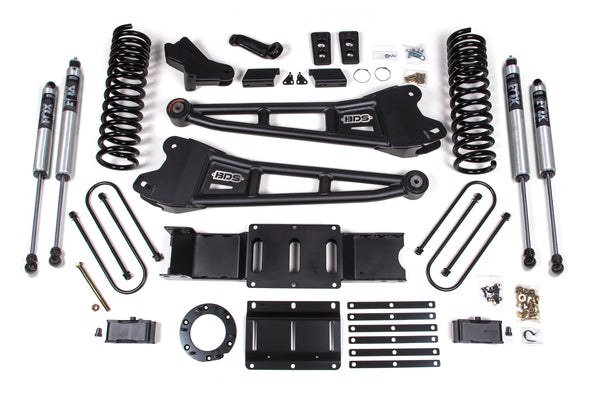 BDS 4 Inch Lift Kit W/ Radius Arm 3 Inch Rear Block RAM 3500 19-24 4WD Diesel 1656FS