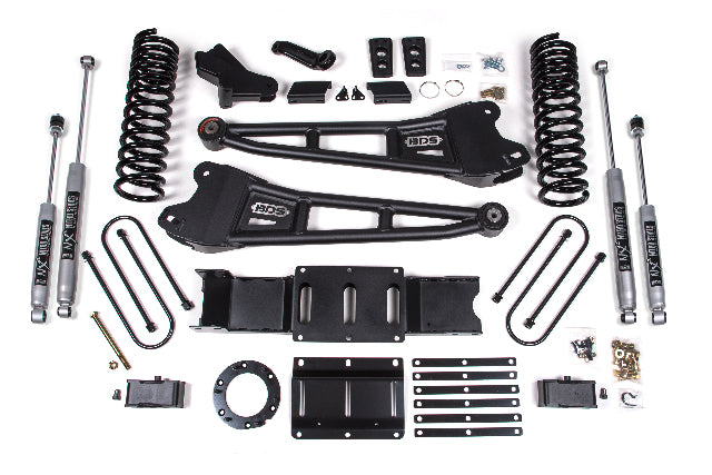 BDS 4 Inch Lift Kit W/ Radius Arm 3 Inch Rear Block Fits RAM 3500 19-24 4WD Diesel 1659FPE