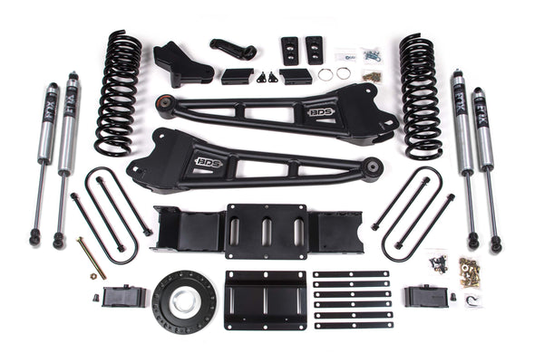 BDS 4 Inch Lift Kit W/ Radius Arm 3 Inch Rear Block RAM 3500 19-24 4WD Diesel 1659FS