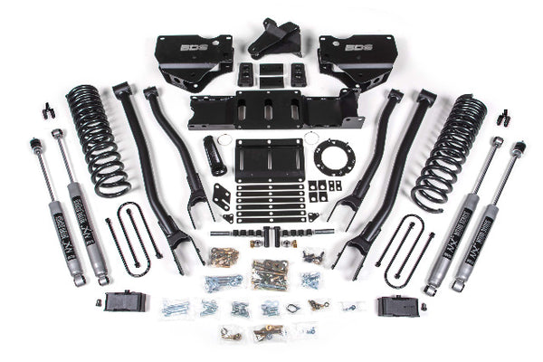 BDS 4 Inch Lift Kit W/ 4-Link RAM 3500 19-23 4WD Gas 1677FS