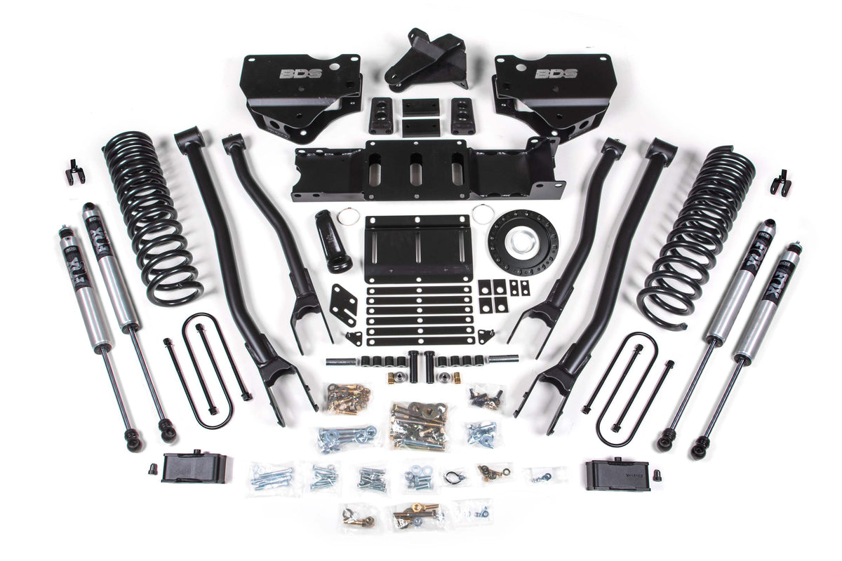 BDS 4 Inch Lift Kit W/ 4-Link Fits RAM 3500 19-24 4WD Diesel 1668FS