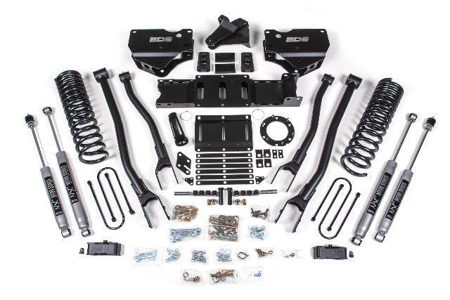BDS 4 Inch Lift Kit W/ 4-Link Fits RAM 3500 19-23 4WD Diesel 1672FPE