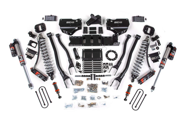 BDS 4 Inch Lift Kit W/ 4-Link Fox 2.5 Coil-over Conversion - Performance Elite RAM 3500 19-24 4WD Diesel 1671PESB