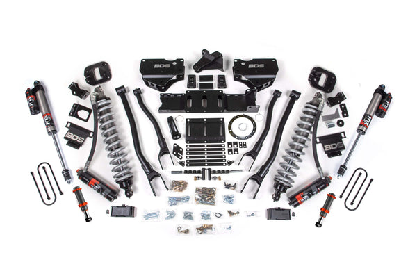 BDS 4 Inch Lift Kit W/ 4-Link Fox 2.5 Coil-over Conversion - Performance Elite RAM 3500 19-24 4WD Diesel 1673PESB