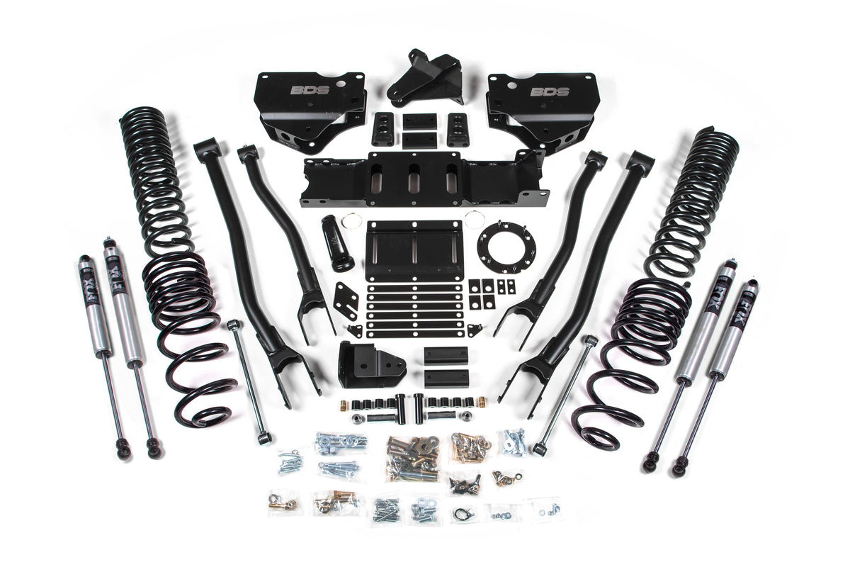 BDS 4 Inch Lift Kit W/ 4-Link Fits RAM 2500 19-24 4WD Diesel 1674FS