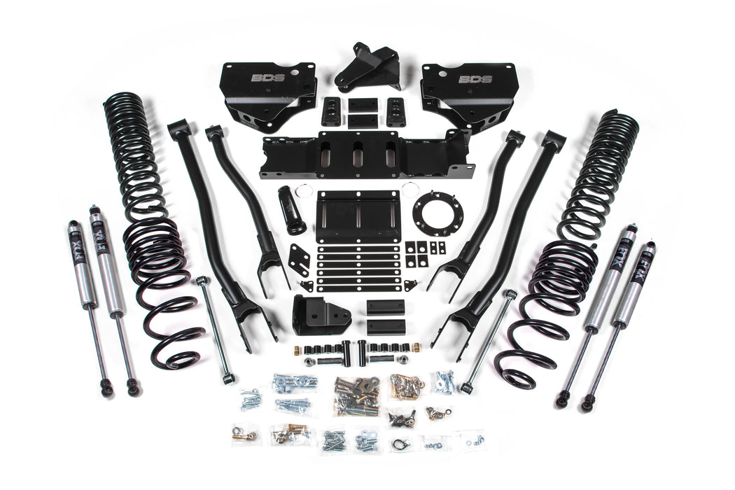 BDS 4 Inch Lift Kit w/ 4-Link Ram 2500 (19-24) 4WD Diesel