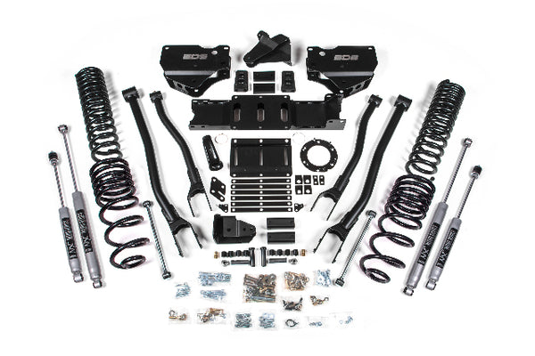 BDS 4 Inch Lift Kit W/ 4-Link Fits RAM 2500 19-24 4WD Diesel 1674H