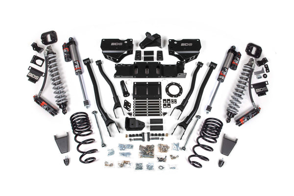 BDS 4 Inch Lift Kit W/ 4-Link Fox 2.5 Coil-over Conversion - Performance Elite RAM 2500 19-24 4WD Diesel 1674PES