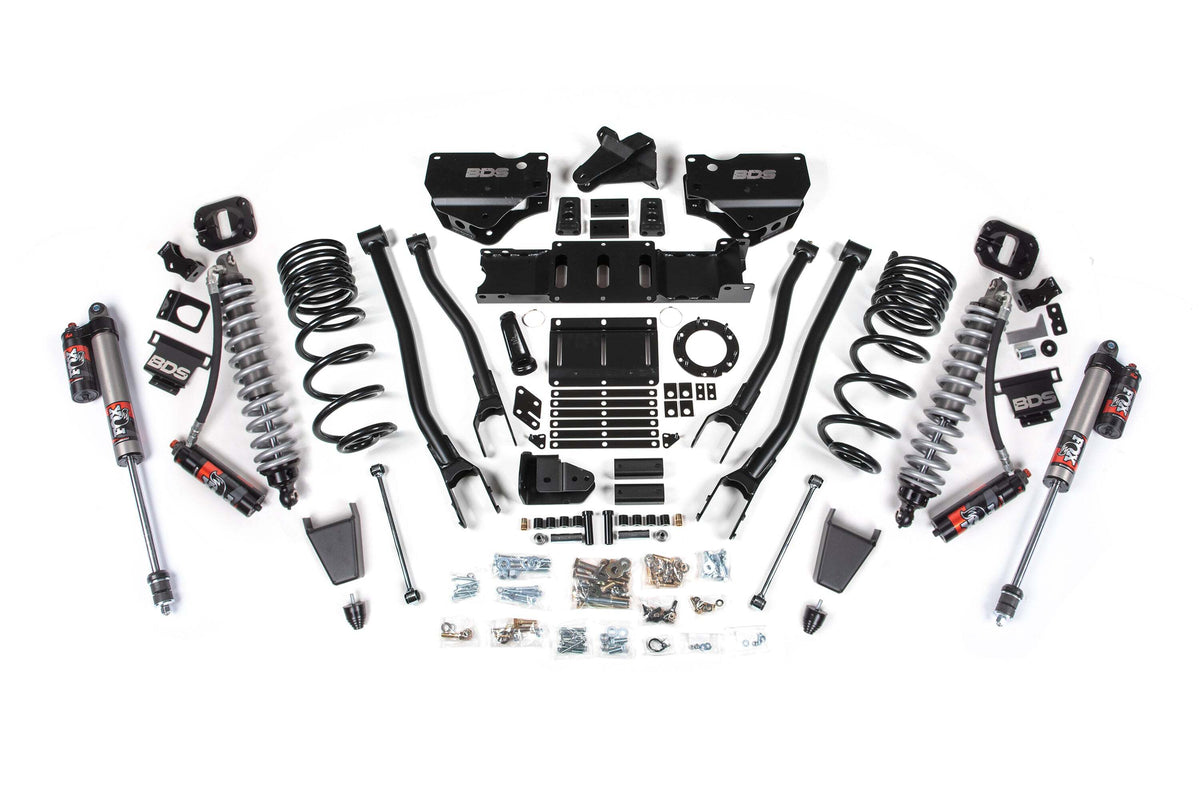 BDS 6 Inch Lift Kit W/ 4-Link FOX 2.5 Coil-over Conversion - Performance Elite Fits RAM 2500 19-24 4WD Diesel 1688PES