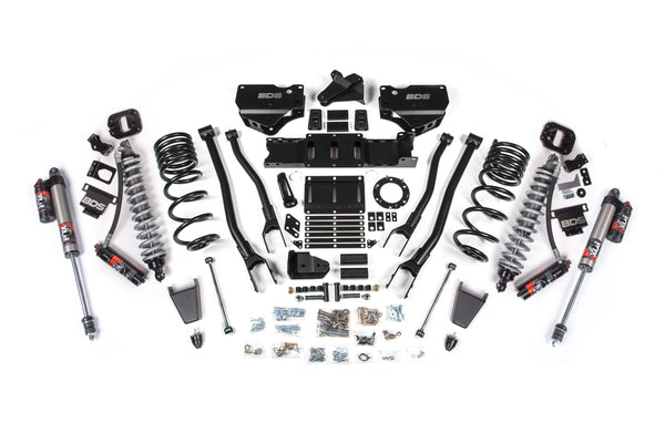 BDS 6 Inch Lift Kit W/ 4-Link Fox 2.5 Coil-over Conversion - Performance Elite RAM 2500 19-24 4WD Diesel 1688PES