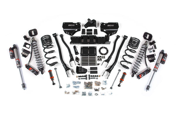 BDS 6 Inch Lift Kit W/ 4-Link Fox 2.5 Coil-over Conversion - Performance Elite RAM 2500 19-24 4WD Diesel 1688PESB
