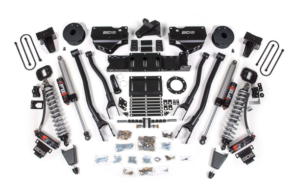 BDS 6 Inch Lift Kit W/ 4-Link Fox 2.5 Coil-over Conversion - Performance Elite RAM 3500 19-24 4WD Diesel 1690PES