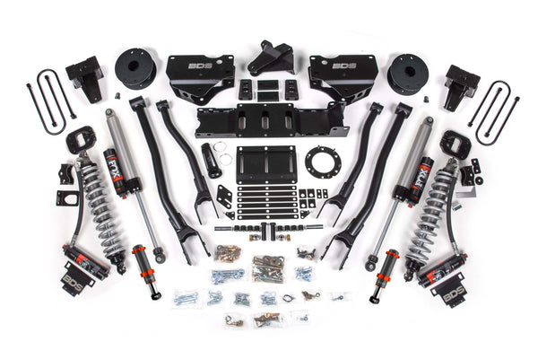 BDS 6 Inch Lift Kit W/ 4-Link Fox 2.5 Coil-over Conversion - Performance Elite RAM 3500 19-24 4WD Diesel 1690PESB