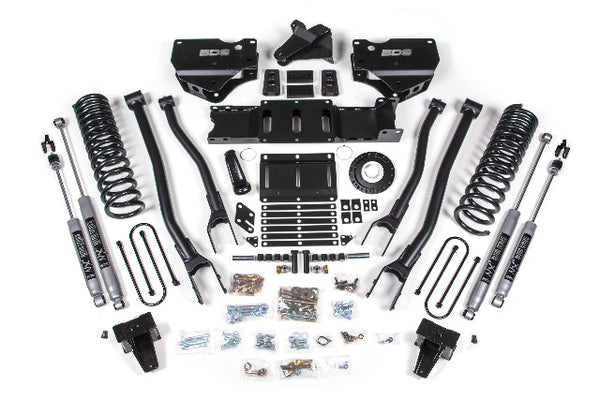 BDS 6 Inch Lift Kit W/ 4-Link RAM 3500 19-24 4WD Diesel 1693H