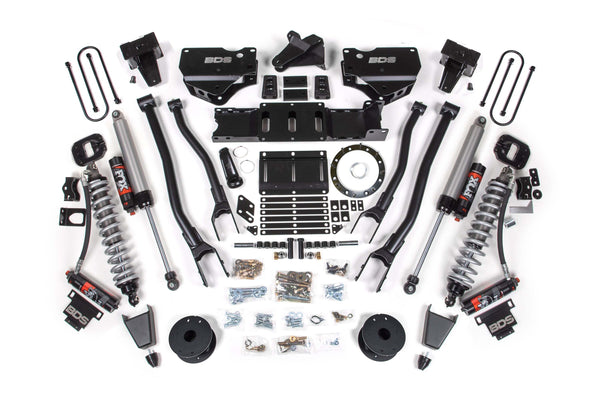 BDS 6 Inch Lift Kit W/ 4-Link Fox 2.5 Coil-over Conversion - Performance Elite RAM 3500 19-24 4WD Diesel 1692PES