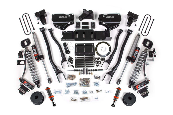 BDS 6 Inch Lift Kit W/ 4-Link Fox 2.5 Coil-over Conversion - Performance Elite RAM 3500 19-24 4WD Diesel 1693PESB