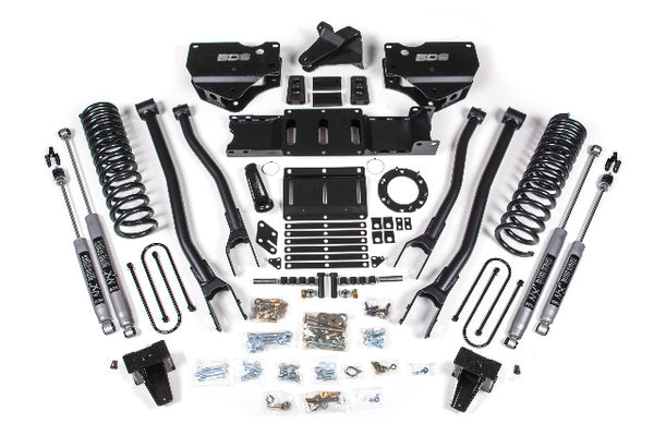 BDS 6 Inch Lift Kit W/ 4-Link RAM 3500 19-24 4WD Diesel 1691H